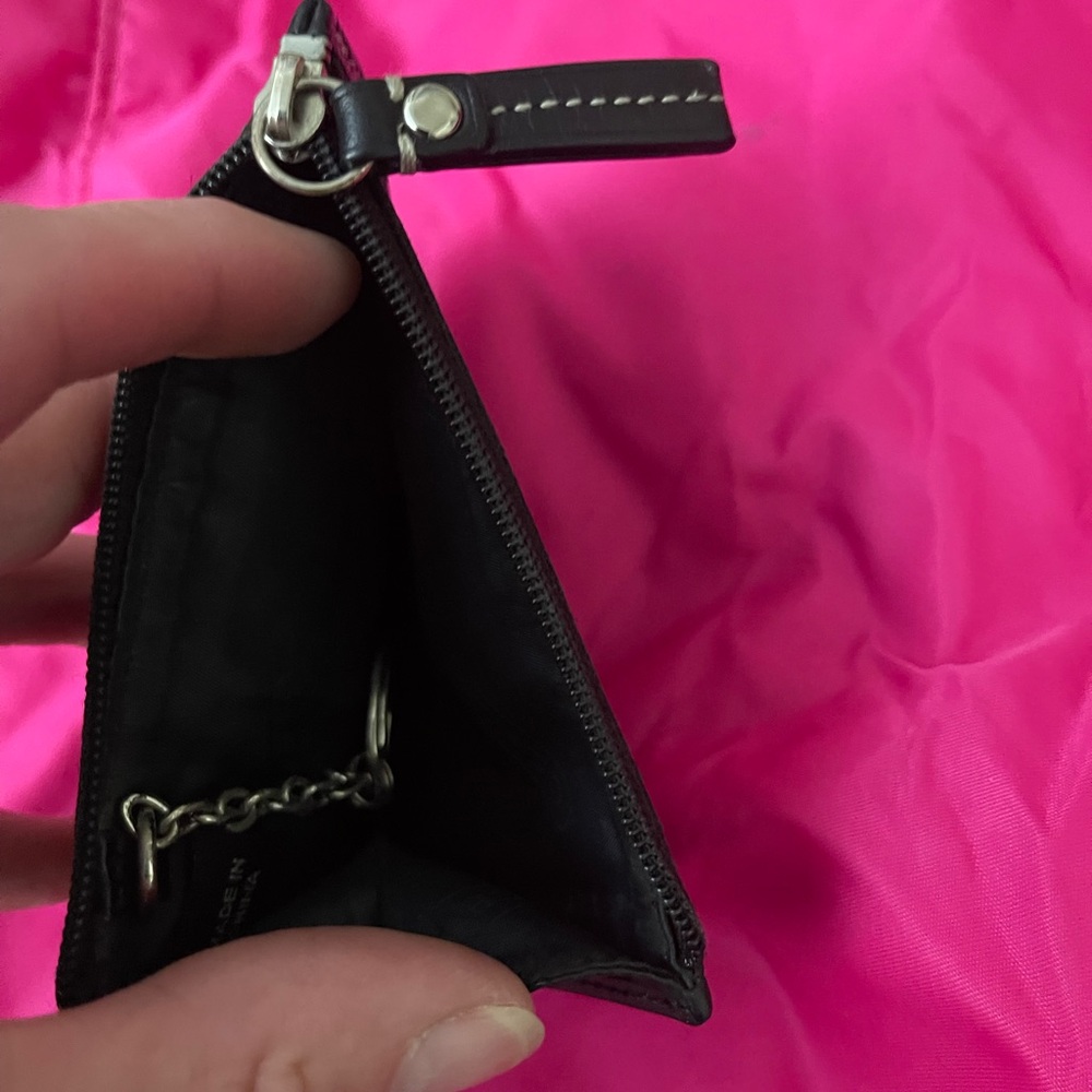 Coach black coin purse/ keychain - Picture 3 of 4